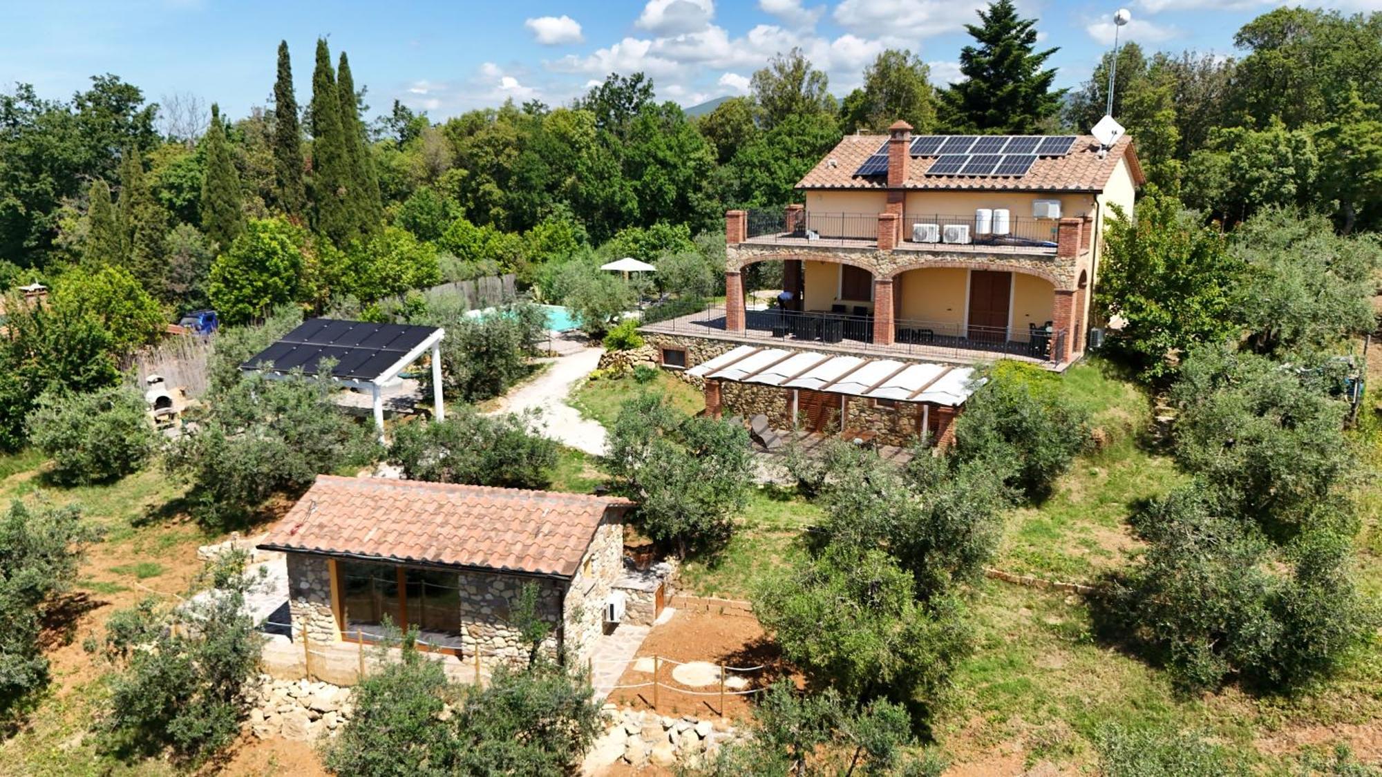 Il Panorama Lägenhet Montescudaio Exteriör bild